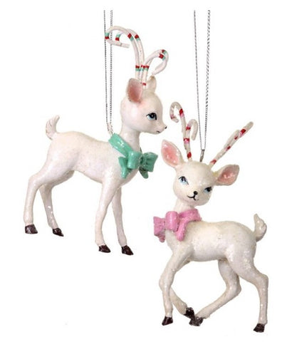 Assorted Deer With Bow Ornament, INDIVIDUALLY SOLD