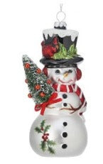 Snowman With Tree Ornament