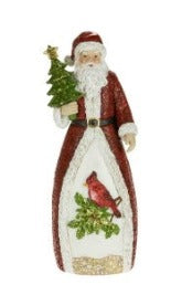 Santa With Cardinal Figurine