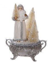 Santa In Urn Figurine