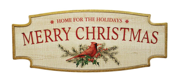Merry Christmas Cardinal Sign