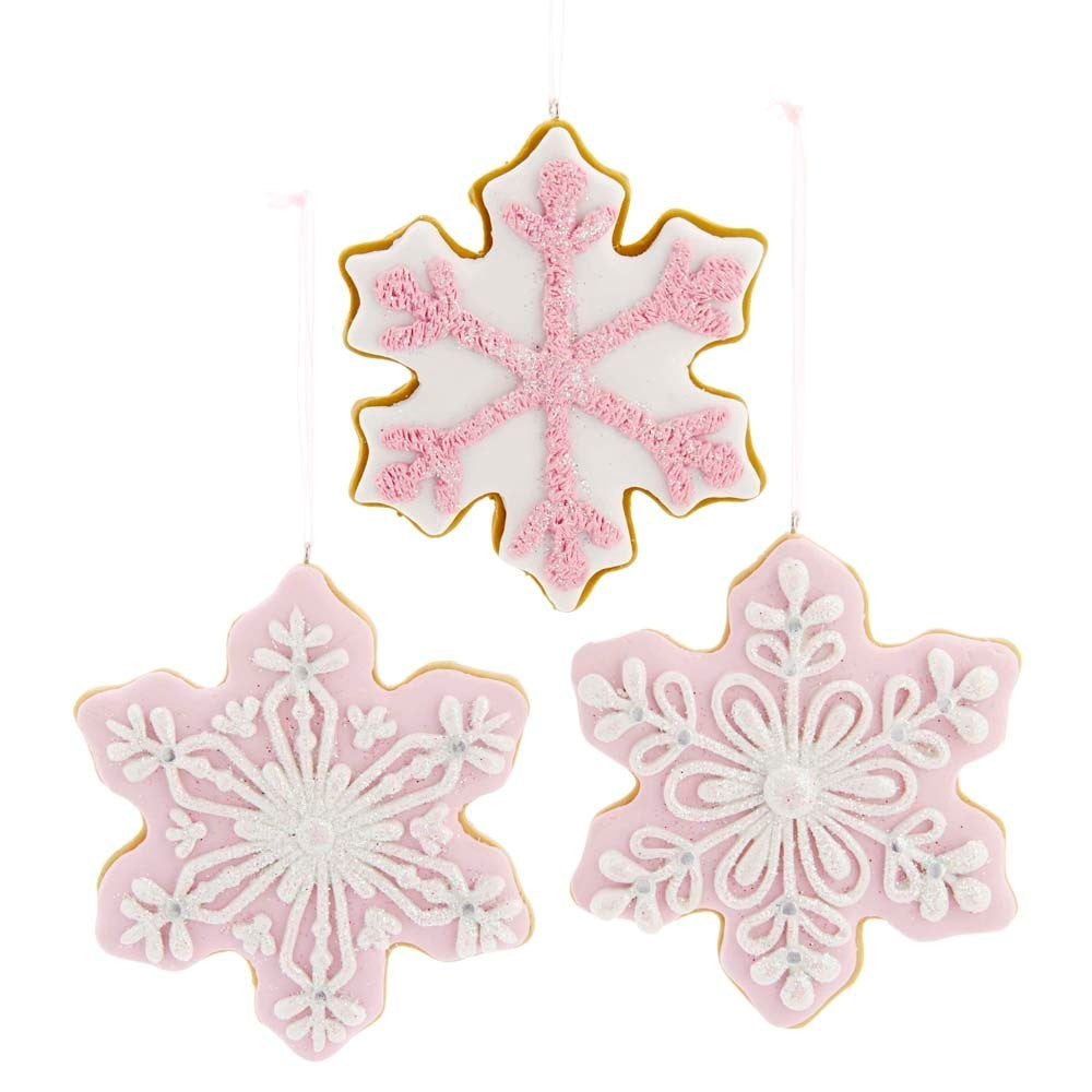 Assorted Snowflake Cookie Ornament, INDIVIDUALLY SOLD