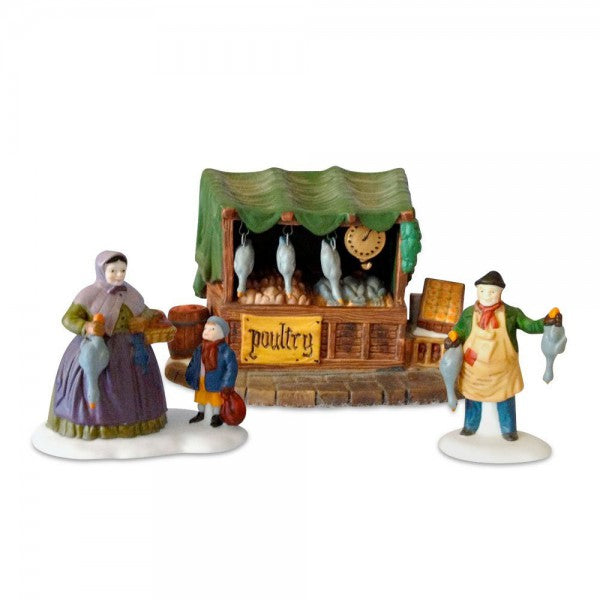 Dickens Village Previously Owned Collections: Poultry Market, Set Of 3
