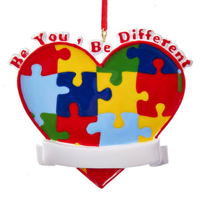 Autism:  Be You, Be Different Ornament