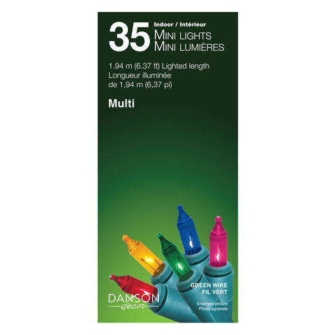 35 Multicolor Incandescent Mini Lights