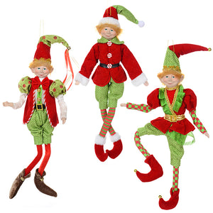 Assorted 18" Holiday Elf, INDIVIDUALLY SOLD