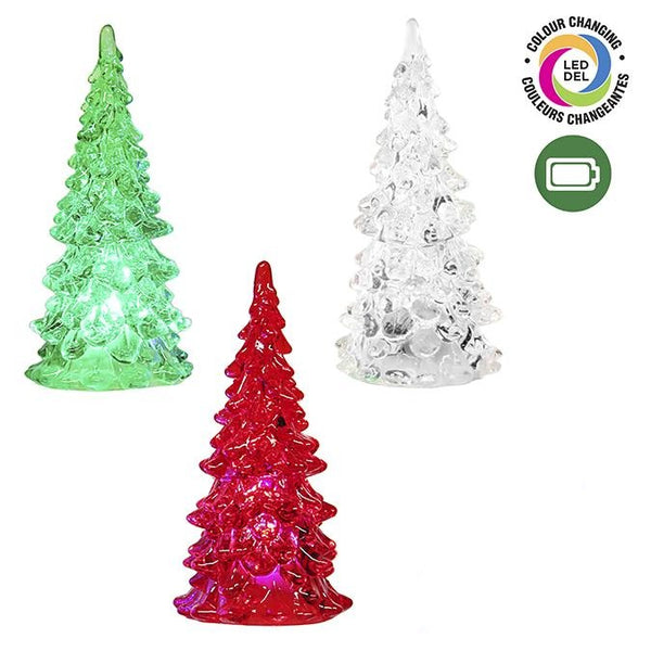 Assorted LED Tree Figurine, INDIVIDUALLY SOLD