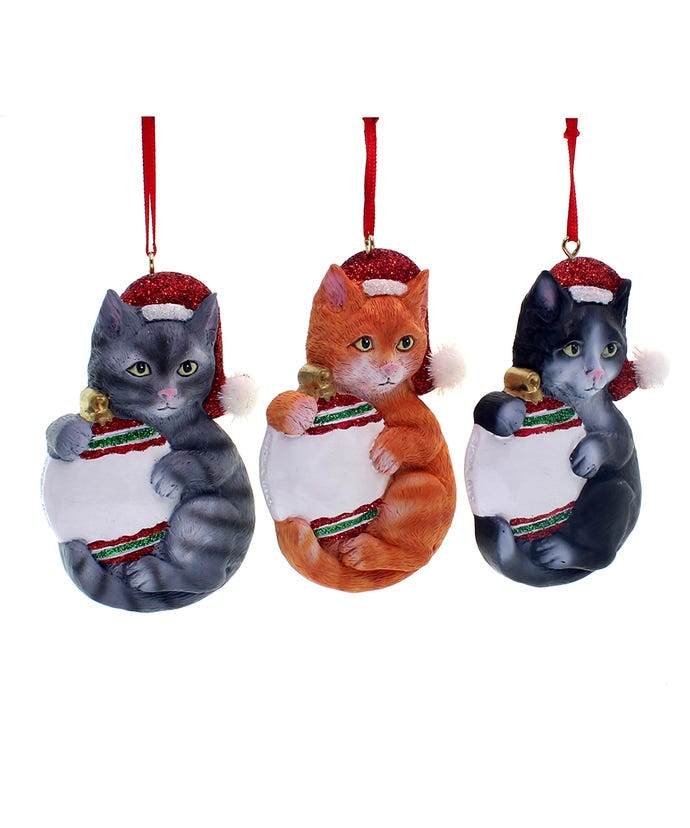 Assorted Cat Ornament, INDIVIDUALLY SOLD