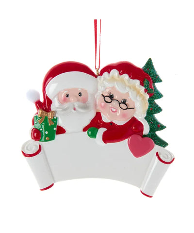 Mr & Mrs. Claus Ornament