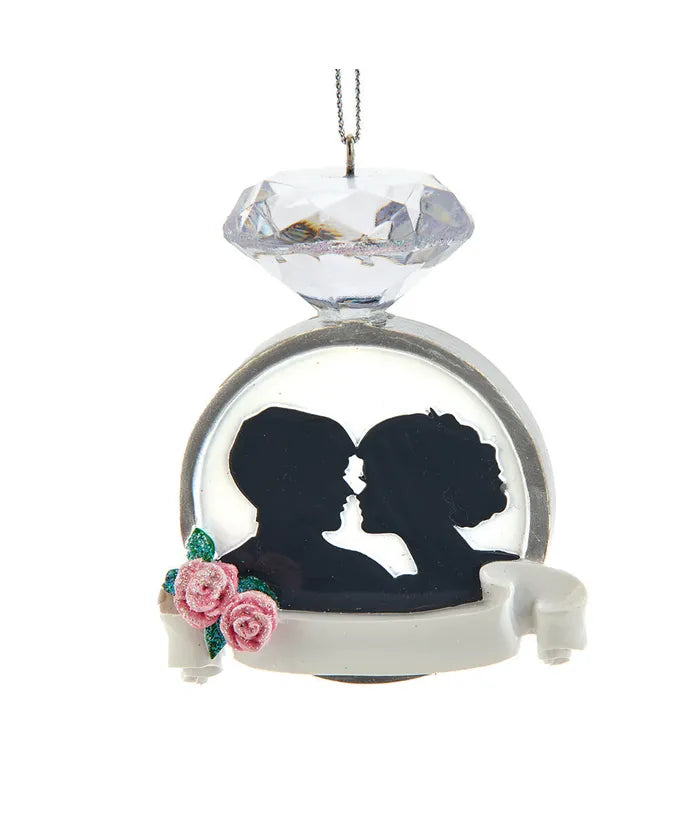 Wedding Ring Couple Ornament