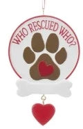 Who Rescued Who Ornament