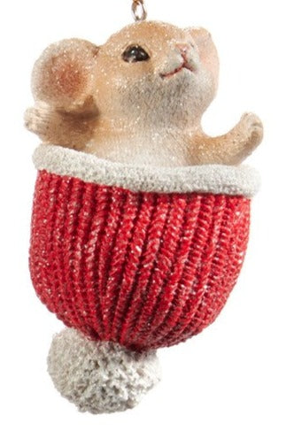 Mouse In Hat Ornament