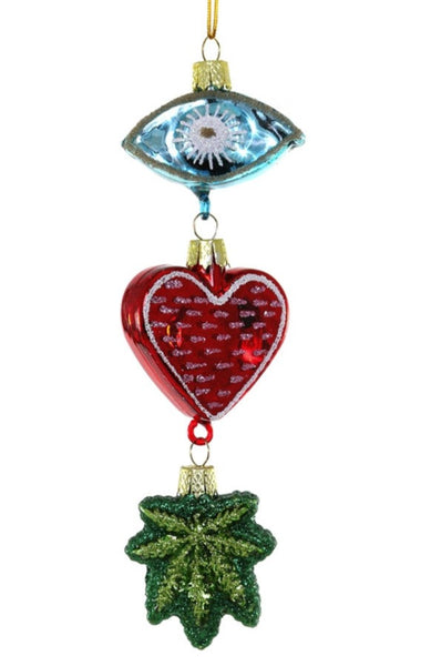 I Heart Weed Ornament
