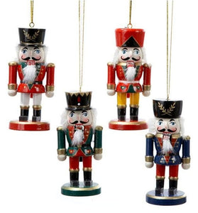 Assorted Wooden Nutcracker Ornament, INDIVIDUALLY SOLD