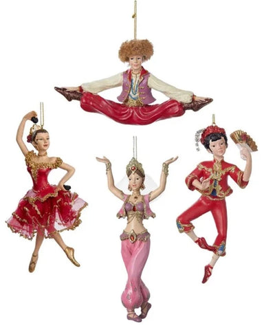 Assorted International Dancer Ornament, INDIVIDUALLY SOLD