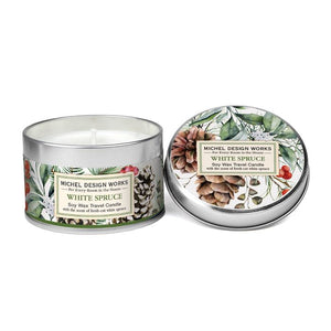 Michel Design Works Travel Candle: White Spruce