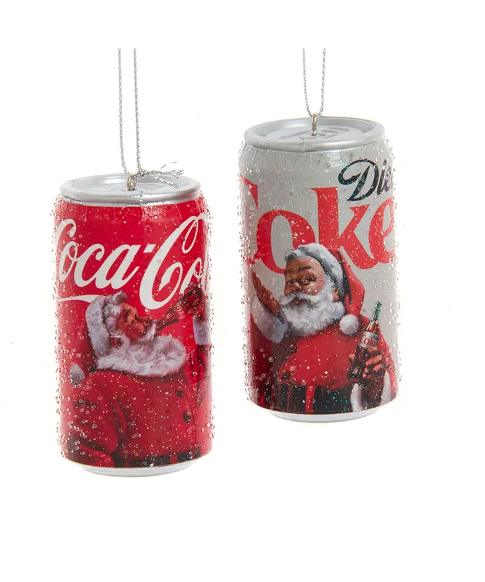 Assorted Coca Cola Santa Can Ornament, INDIVIDUALLY SOLD