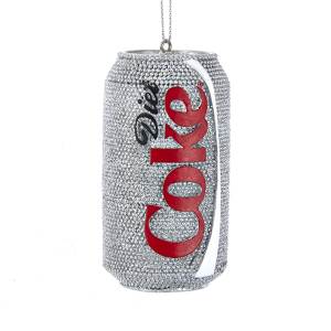 Diet Coke Glitter Can Ornament