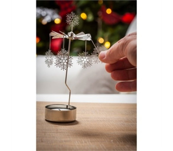 Mobile Tealight Candle Holder: Snowflakes