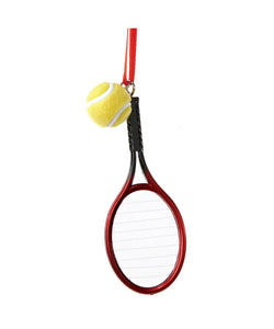Tennis Racket And Ball Ornament
