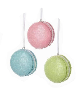 Assorted Macaron Ornament, INDIVIDUALLY SOLD