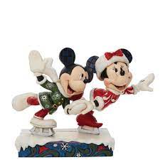 Minnie And Mickey Ice Skate Figurine