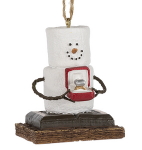 S'mores Engaged Ornament