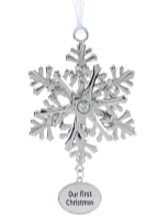Our First Christmas Snowflake Ornament