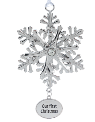 Our First Christmas Snowflake Ornament