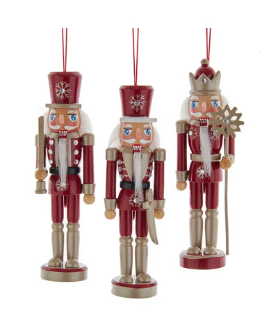 Assorted Red Nutcracker Ornament, INDIVIDUALLY SOLD