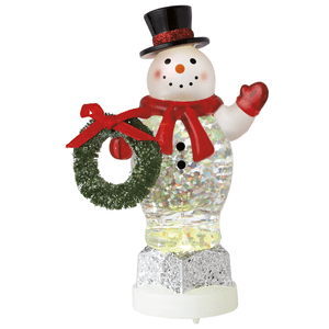 Snowman LED Shimmer Figurine