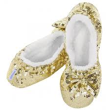 Classic Gold Sequin Slippers  KIDS SIZES