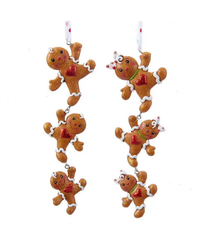 Assorted Gingerbread Dangle Ornament, INDIVIDUALLY SOLD