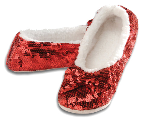 Classic Red Sequin Slippers  KIDS SIZES