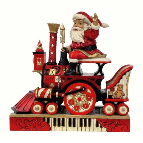 FAO Schwarz Santa On Train Figurine