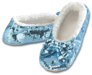 Classic Blue Sequin Slippers  KIDS SIZES