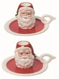 Assorted Santa Taper Candle Holder, INDIVIDUALLY SOLD