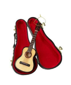Acoustic Guitar With Case Ornament