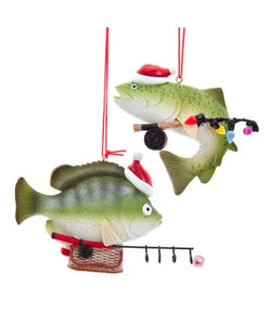 Assorted Fish Fishing Ornament, INDIVIDUALLY SOLD