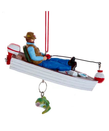 Sleeping Fisherman Ornament