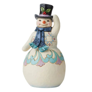 Snowman With Top Hat Figurine