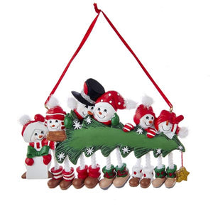 Snowman Family Of 6 Ornament
