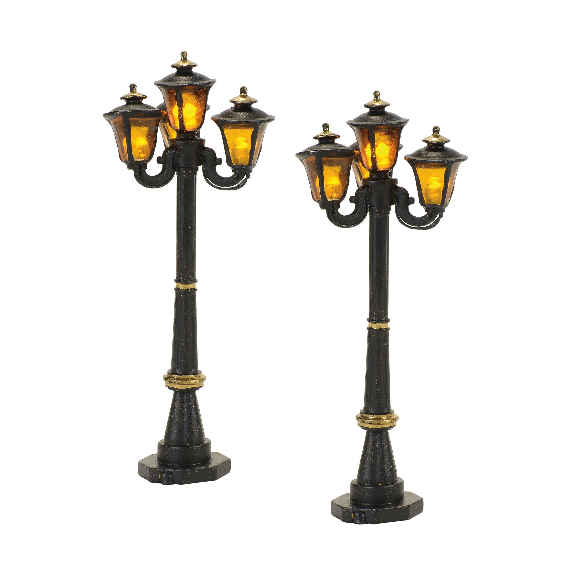 Village Accessory: Victorian Street Lamps, Set Of 2