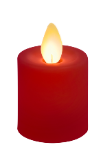 2" X 2" Votive Flameless Candle: Red