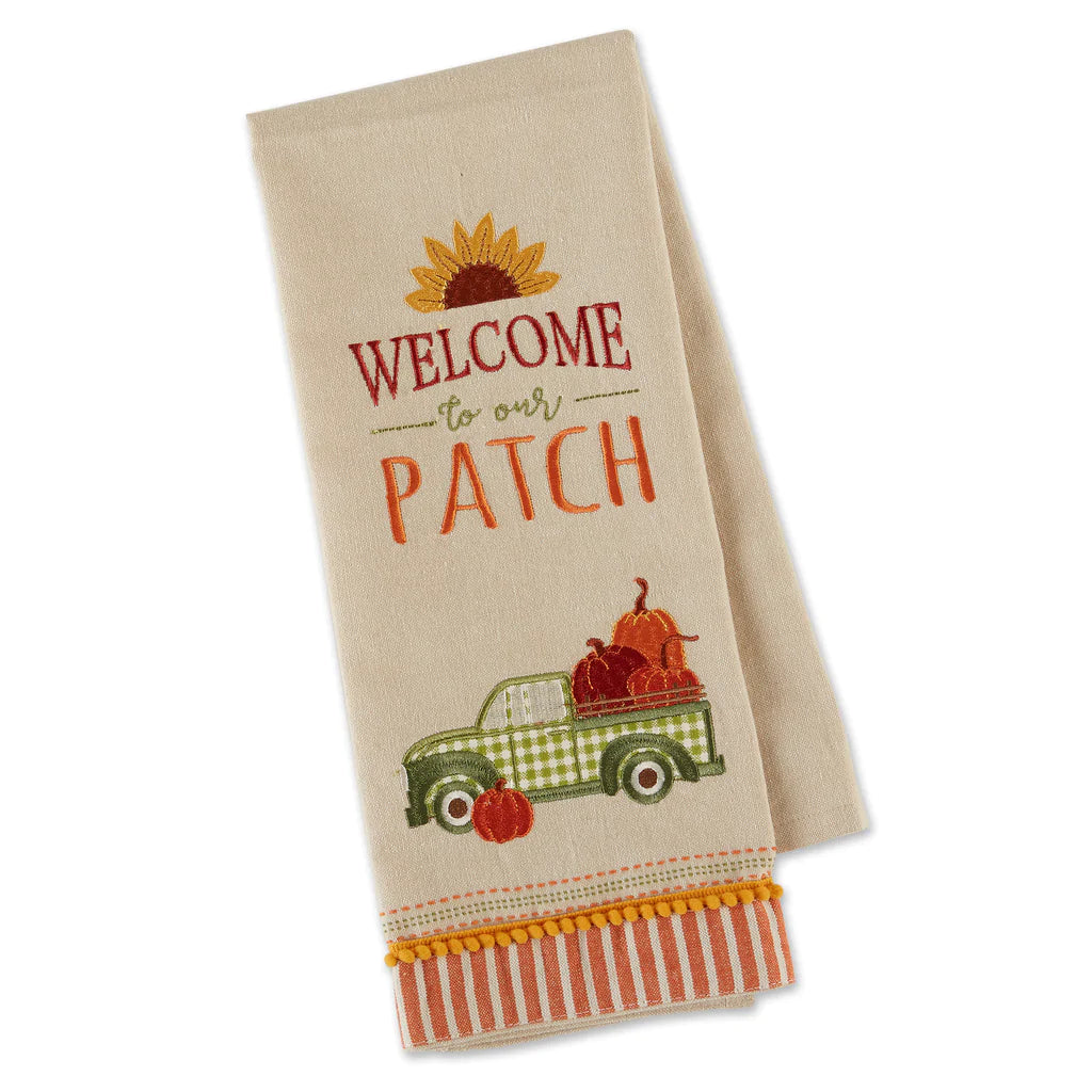 Welcome To Our Patch Tea Towel