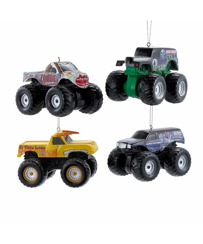 Assorted Monster Truck Ornament, INDIVIDUALLY SOLD