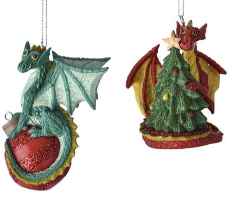Assorted Dragon Ornament, INDIVIDUALLY SOLD