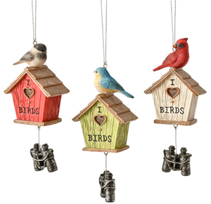 Assorted Birdhouse Ornament, INDIVIDUALLY SOLD