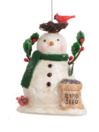 Snowman With Birdseed Ornament
