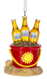 Sand Bucket Beer Bottle Ornament